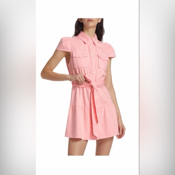 Alice + Olivia Dresses & Skirts - Alice + Olivia Jeans Miranda Denim Belted Dress